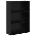 vidaXL Regál na knihy 80 x 30 x 114 cm Kompozitné drevo Čierny dub
