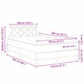 vidaXL Posteľ s pružinovým rámom Čierna 120 x 200 cm Zamat