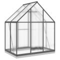 vidaXL Skleník s základovým rámom antracitový 169x114x202 cm hliník