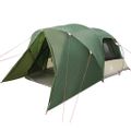 vidaXL Dómový stan pre 4 osoby so strechou Zelená 455 x 252 x 178 cm