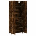 vidaXL Vysoká skrinka dymový dub 69,5x34x180 cm spracované drevo