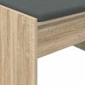 vidaXL Predsieňová lavica s vankúšom Sonoma dub 103 x 38 x 40 cm