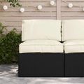 vidaXL Sada vankúšov na palete 2 pcs Krémová Oxfordská látka