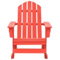 vidaXL Záhradná hojdacia stolička Adirondack jedľový masív červená