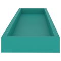 vidaXL Terasové nástenné police 4 ks modré 80x15x4 cm MDF