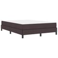 vidaXL Posteľ s pružinovým rámom Tmavohnedá 140 x 190 cm látka
