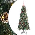vidaXL Umelý vianočný stromček Zelená 150 cm PVC, plast a oceľ