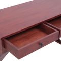 vidaXL Počítačový stôl hnedý 115x47x77 cm masívne mahagónové drevo