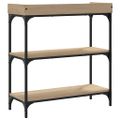 vidaXL Konzolový stolík s policami dub sonoma 75x30x80 cm