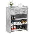 vidaXL Skriňa na topánky 73,5 x 36 x 92 cm Kompozitné drevo