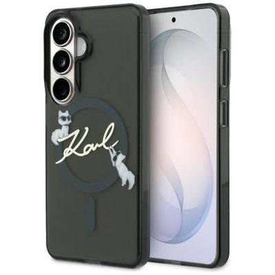 Puzdro Karl Lagerfeld IML KC Script MagSafe pre Samsung Galaxy S26 čierne
