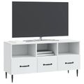 vidaXL TV skrinka Biela 102 x 34,5 x 50 cm Kompozitné drevo