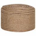 vidaXL Lano zo 100% juty, 10 mm, 100 m