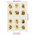 vidaXL Romdivider Panel Biela 106 x 165 cm MDF