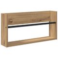 vidaXL Regál na časopisy s poličkou 2 ks Remeselný dub 60 x 12 x 30 cm