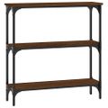 vidaXL Konzolový stolík hnedý dub 75x22,5x75 cm kompozitné drevo
