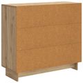 vidaXL Servírovacia skriňa Dub artisan 89 x 34,5 x 80 cm