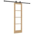 vidaXL Posuvné dvere ORKDAL 61 x 198,5 cm Prírodná a čierna