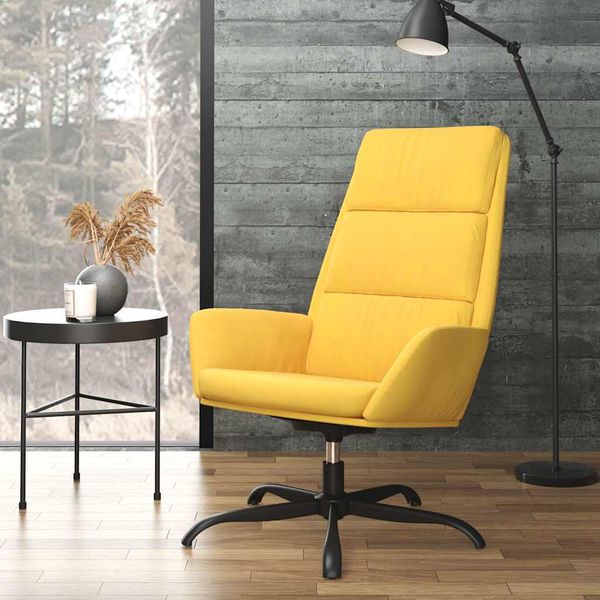 vidaXL Relaxačné kreslo horčicovo-žlté zamatové