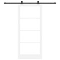 vidaXL Posuvné dvere ORKDAL 93 x 211 cm Biela a čierna