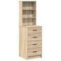 vidaXL Highboard dub sonoma 40 x 41 x 135 cm Kompozitné drevo
