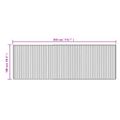 vidaXL Koberec obdĺžnikový bledý prírodný 100x300 cm bambus
