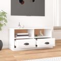 vidaXL TV skrinka lesklá biela 93x35,5x45 cm kompozitné drevo