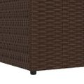 vidaXL Záhradný úložný box hnedý 150x100x100 cm polyratanový