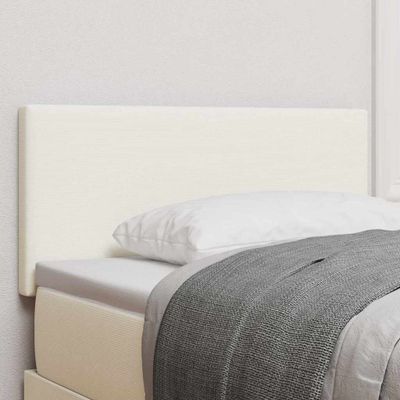 vidaXL LED hlavová doska s LED pásikmi Krémová 80 cm Kordúrová tkanina