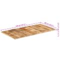 vidaXL Stolová doska mangovníkový masív 25-27 mm 120x60 cm