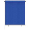 vidaXL Vonkajšia zatemňovacia roleta 125 (Š) x 140 (V) cm modrá HDPE