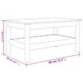 vidaXL Konferenčný stolík biely 80x50x40 cm borovicový masív