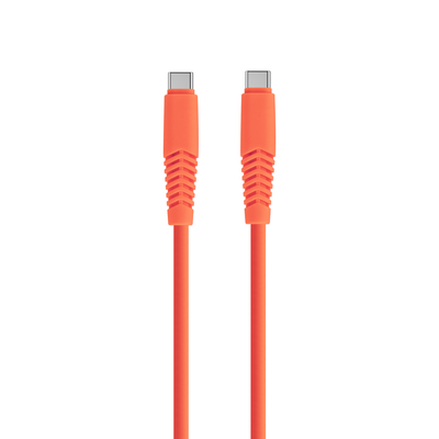 Kábel Setty USB-C - USB-C 1,5 m 2,1A KSC-C-1.5210 oranžový