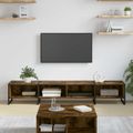 vidaXL TV skrinka 170,5 x 36 x 30,5 cm Dymová dub Kompozitné drevo