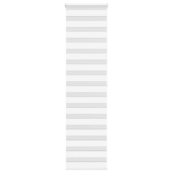 vidaXL Zebra roleta biela 65x200 cm šírka látky 60,9 cm polyester