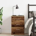 vidaXL Nočná skrinka Old Wood 38x35x55 cm Engineered Wood