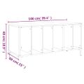 vidaXL Skrinka na platne sivá sonoma 100x38x48 cm kompozitné drevo