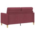 vidaXL Sofa s úložným priestorom Víno červené 152 x 78 x 87 cm