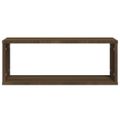 vidaXL Kockové police 6 ks hnedý dub 60x15x23 cm spracované drevo