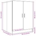 vidaXL Skrinka na práčku dub sonoma 71x71,5x91,5 cm