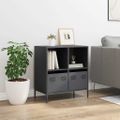 vidaXL Komoda antracitová 68x39x73,5 cm oceľ valcovaná za studena