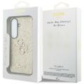 Puzdro Guess Fixed Glitter Big 4G Metal Logo pre Samsung Galaxy S26 zlatá