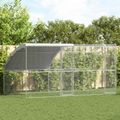 vidaXL Klietka pre sliepky 2 ks Strieborná 400 x 200 x 200 cm