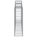 vidaXL Oblúkové gabiónové koše 11 ks 300x30x100/120cm pozinkov. železo