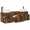vidaXL Set kabinetov do kúpeľne 3 ks Dymový dub 49 x 44,5 x 65,5 cm