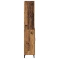 vidaXL Highboard Staré drevo 69,5 x 34 x 180 cm Kompozitné drevo