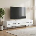 vidaXL TV skrinka Biela 147 x 34,5 x 30 cm Kompozitné drevo