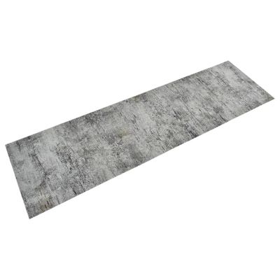 vidaXL Kuchynský koberec umývateľný betónový 45x150 cm zamat