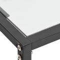 vidaXL Konzolový stolík priehľadný 160x35x75,5 cm tvrdené sklo