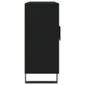 vidaXL Komoda čierna 90x34x80 cm kompozitné drevo